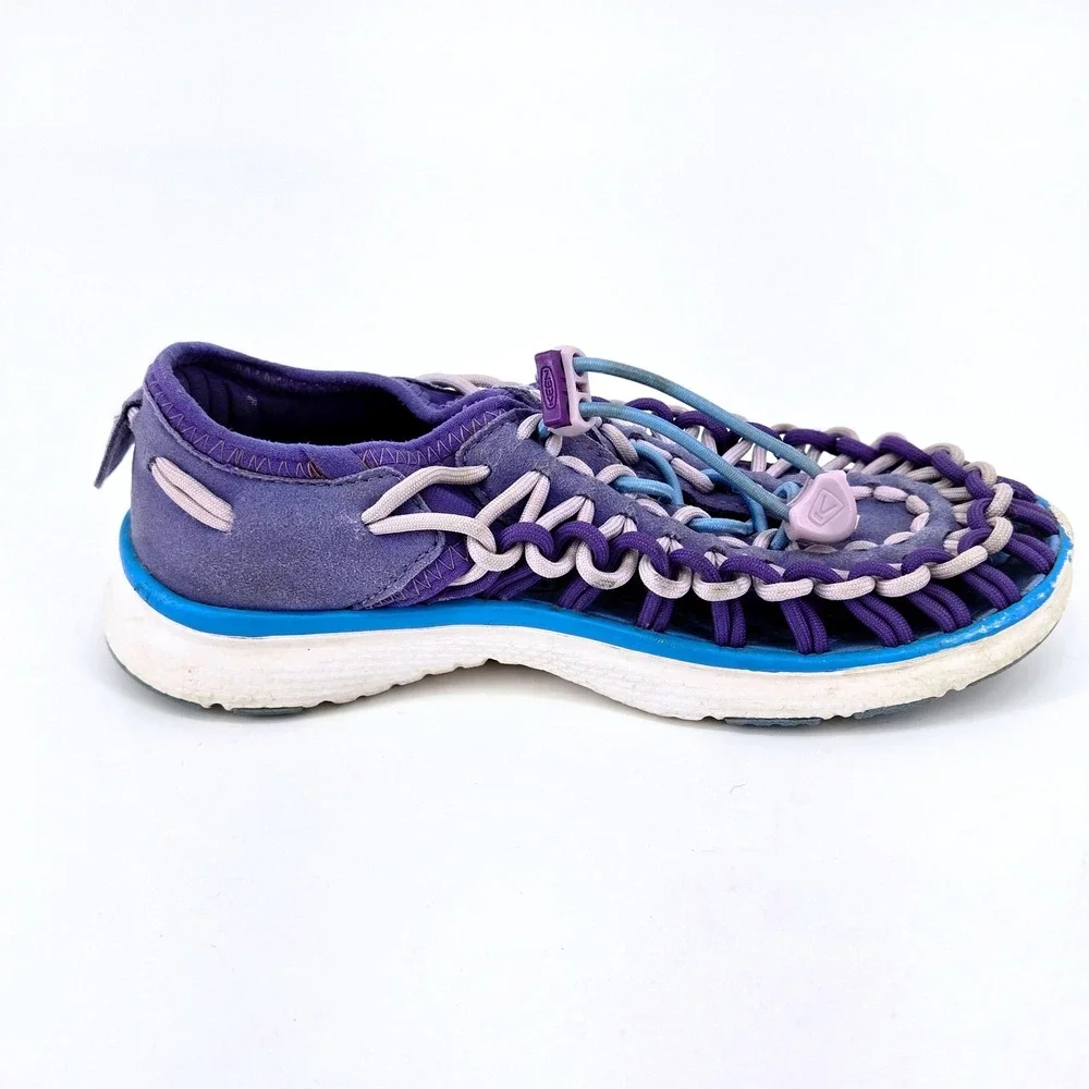KEEN Uneek O2 Liberty Azure Blue Purple Corded Sport Sandals Youth Kids Size 1